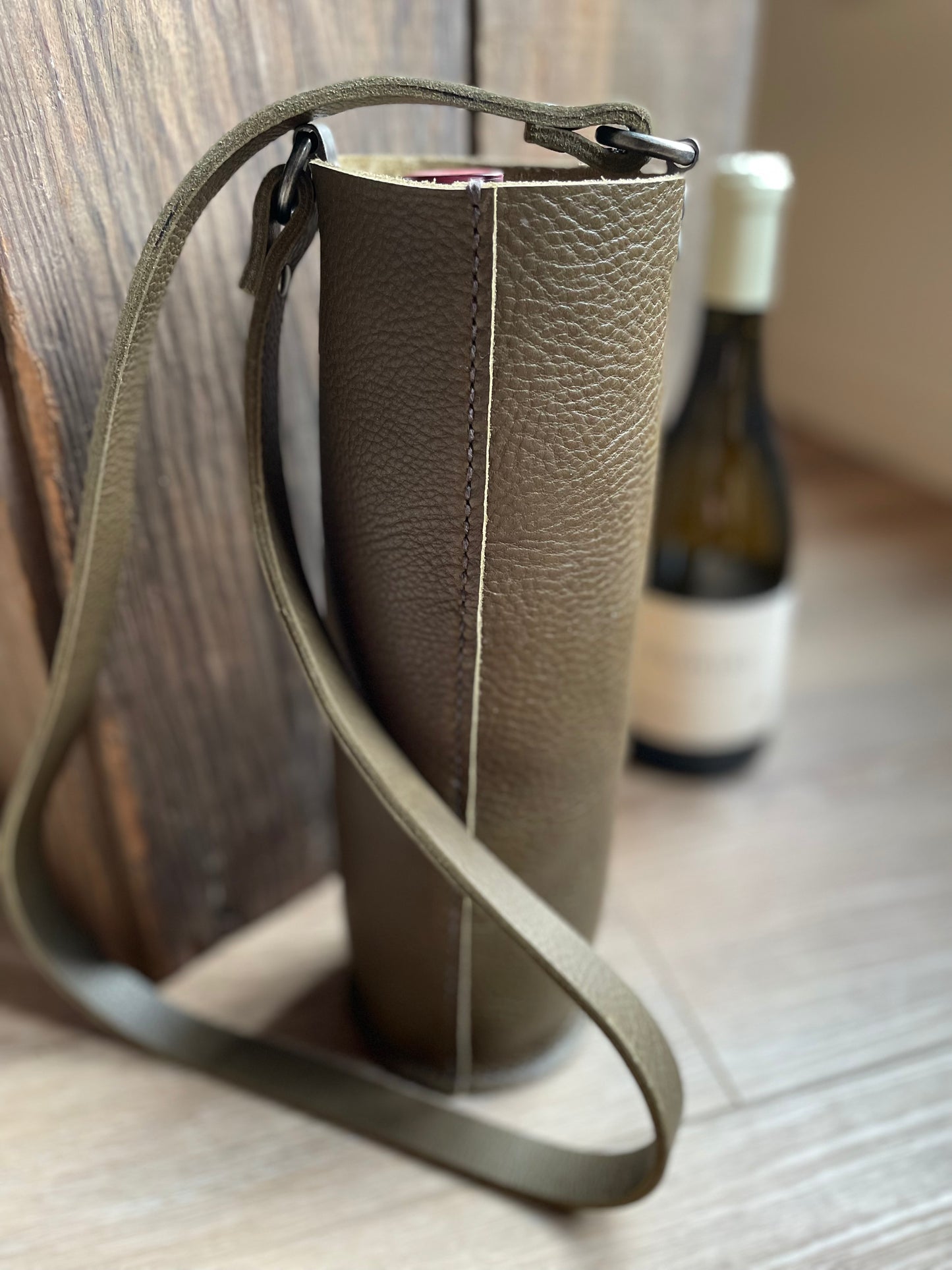 Wine Bottle Carrier – Olive