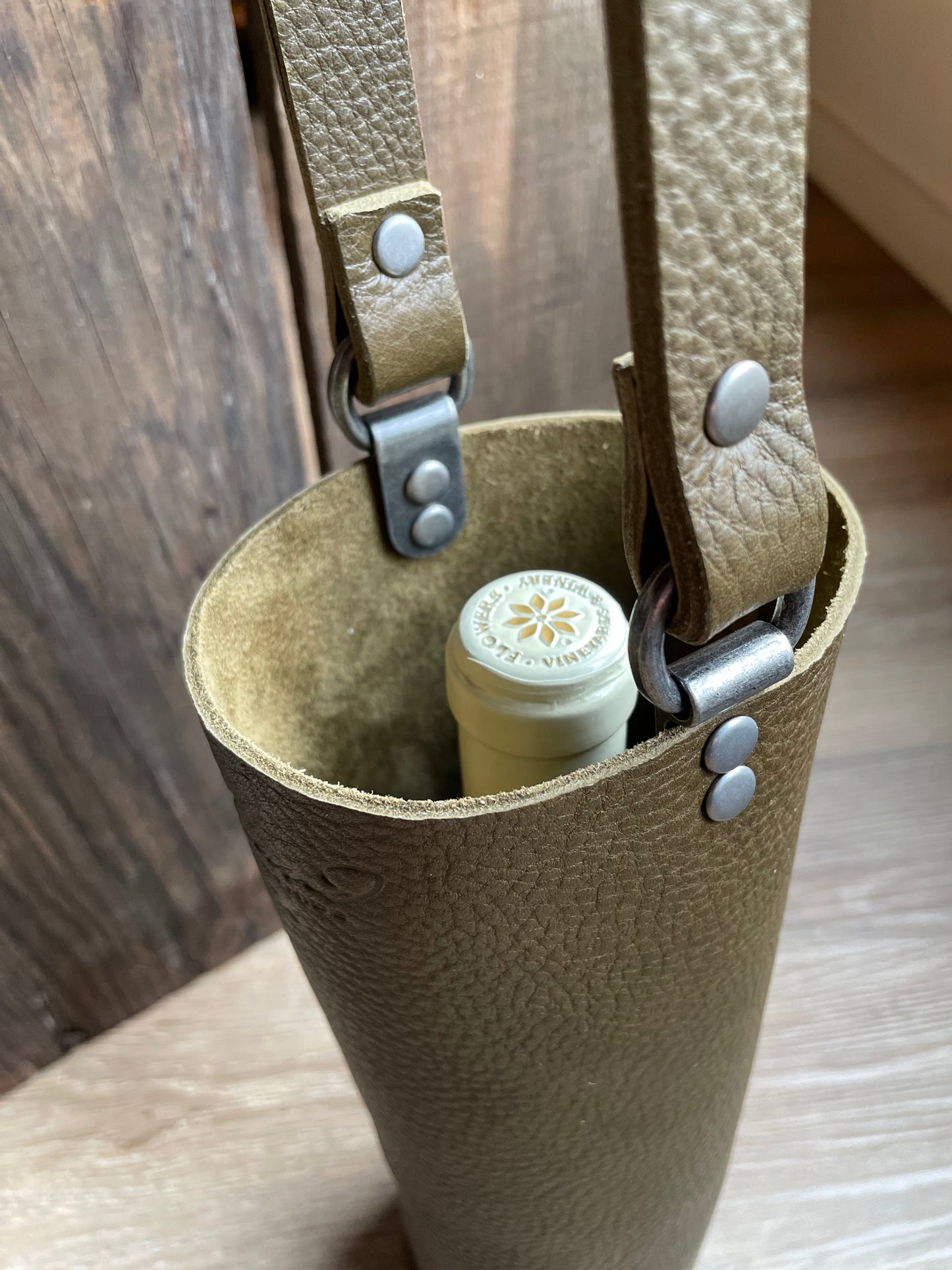 Wine Bottle Carrier – Olive