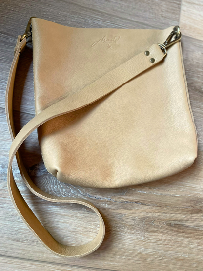 Medium Ultra Soft Bucket, Crossbody Bag - Sand
