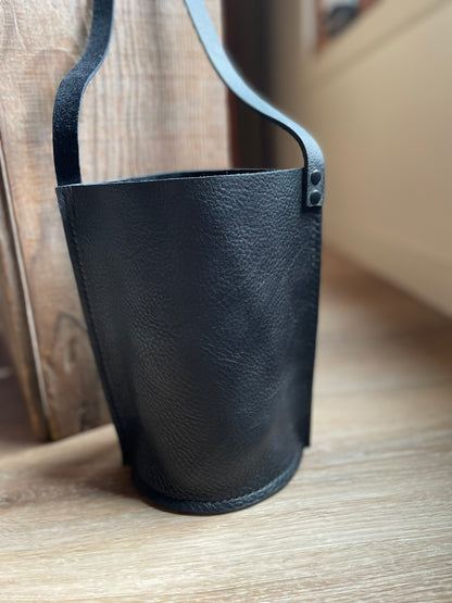 Small Bucket Crossbody - Black