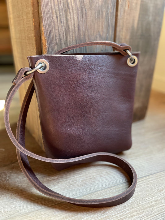 Small Crossbody/Shoulder Bag - Chocolate