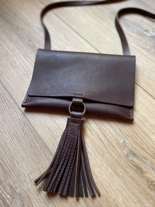 Small Envelope Crossbody/Shoulder Bag - Chocolate