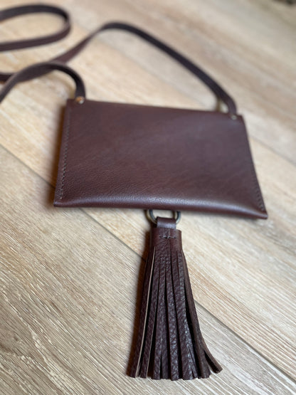 Small Envelope Crossbody/Shoulder Bag - Chocolate
