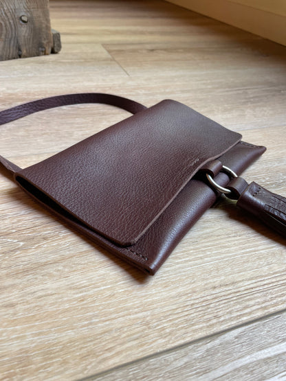 Small Envelope Crossbody/Shoulder Bag - Chocolate