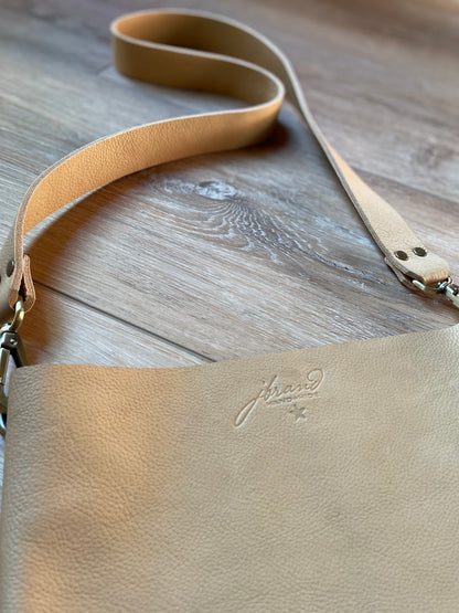 Medium Ultra Soft Bucket, Crossbody Bag - Sand