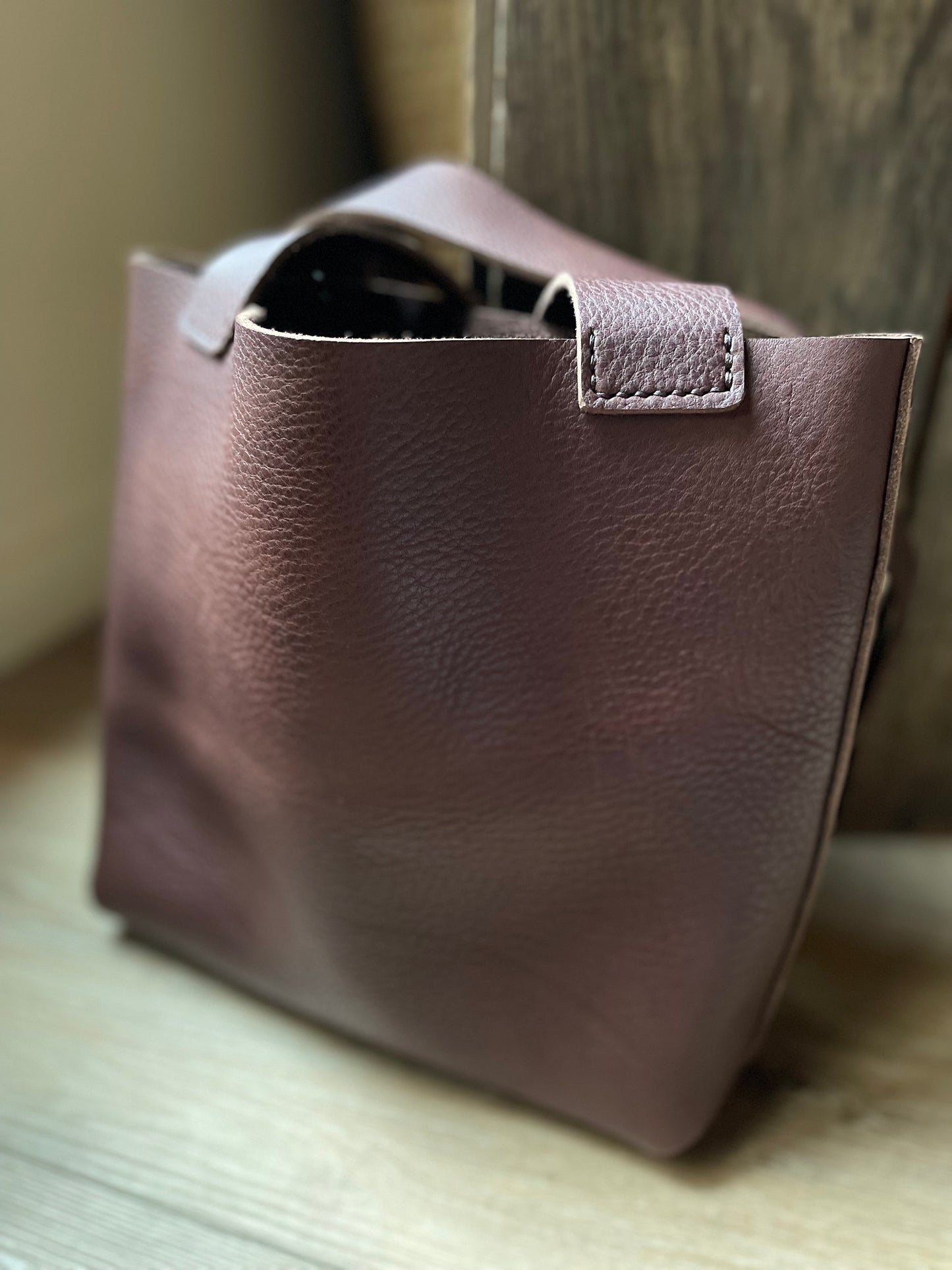 Small Tote - Chocolate Merlot