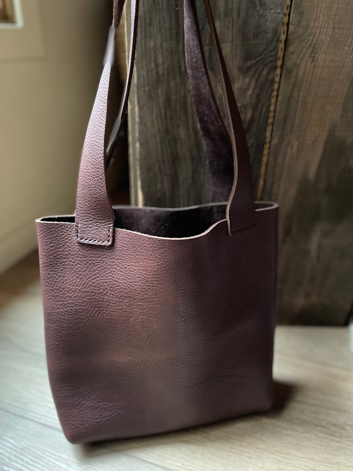 Small Tote - Chocolate Merlot