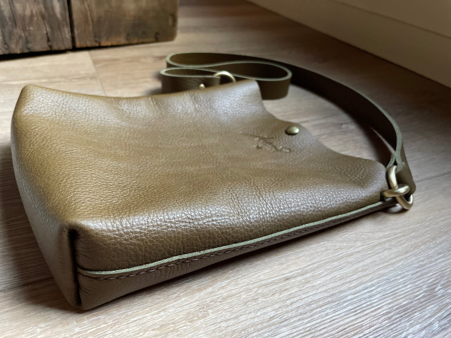 Small Crossbody/Shoulder Bag - Deep Olive
